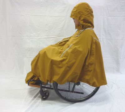 車椅いす用レインコート　ツーピースタイプの写真