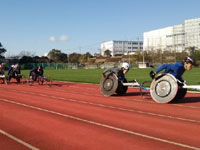 障害者アスリートマルチサポート事業陸上競技練習会の様子