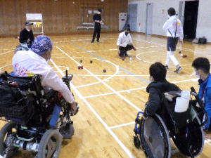 障害者アスリートマルチサポート事業ボッチャ競技練習会の様子